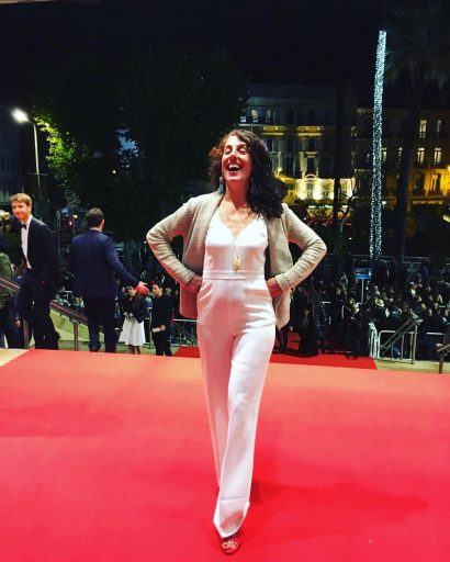 Sonia Duchesne sur le tapis rouge au festival de Cannes